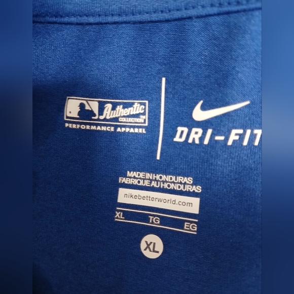 Nike Dri-Fit Mens Blue Los Angeles Dodgers Baseball Tee Shirt Size XL - Picture 7 of 7